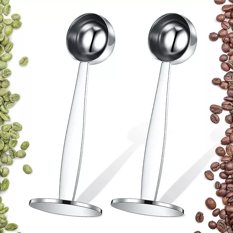 2 Uds Cucharas De Café De Acero Inoxidable Cucharas De Medición De Espresso, Prensa De Café En Oferta 2 Uds Cucharas De Café De Acero Inoxidable Cucharas De Medición De Espresso