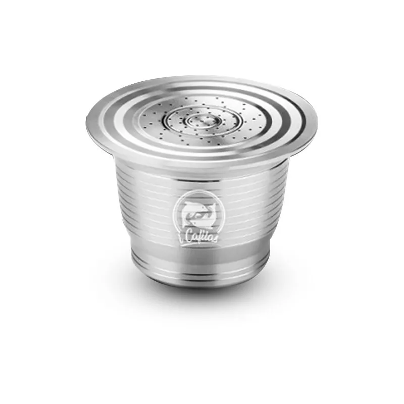 Acero inoxidable recargable cápsulas de café Nespresso para el sistema de la máquina de café con el martillo caja de regalo regalo maravilloso para barato