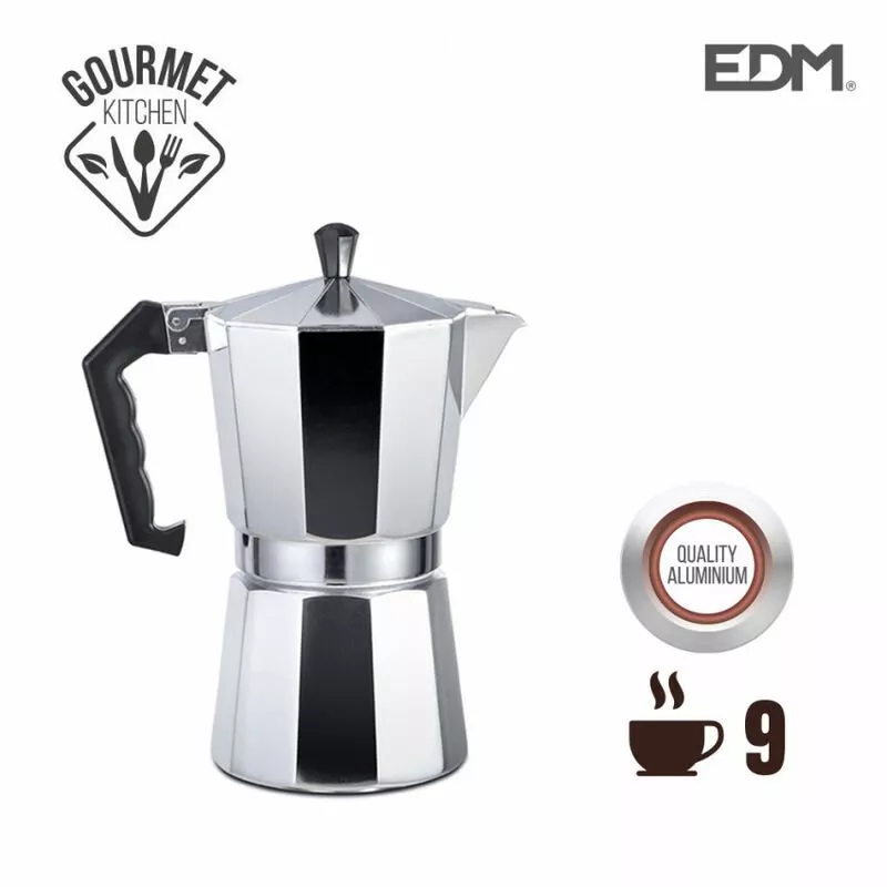 Cafetera De Aluminio - 9 Tazas - Edm En Oferta Cafetera De Aluminio - 9 Tazas - Edm Barato