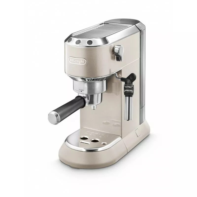 De'Longhi - Cafetera Espresso Delonghi Dedica Metallics Ec785.Bg, 15 Bares Color Beige En Oferta Cafetera Expreso Dedica Ec785.Gb Molido Y Monodosis. Espresso Y Cappuccino. Depósito 1
