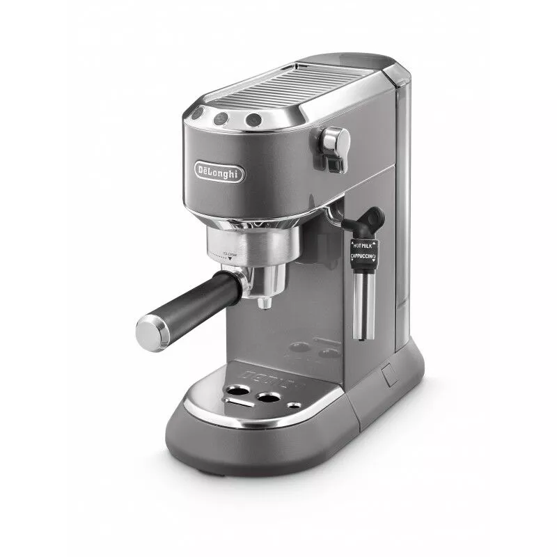 De'Longhi - Cafetera Expresso Manual Dedica Metallics Gris En Oferta Cafetera Expreso Dedica Ec785.Gy . Molido Y Monodosis. Espresso Y Cappuccino. Depósito 1