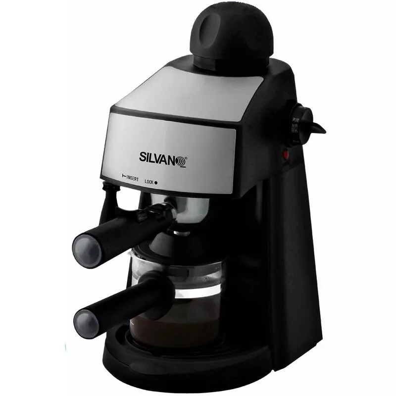 Cafetera Expresso 4 Tazas Con Espumador Integrado 800W 240 Ml Presión De 3.5Bar En Oferta Cafetera Expresso 4 Tazas Con Espumador Integrado 800W 240 Ml Presión De 3.5Bar Barato
