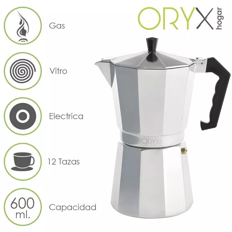 Cafetera Aluminio 12 Tazas (600 Ml.) Classic En Oferta Cafetera Aluminio 12 Tazas (600 Ml.) Classic Barato