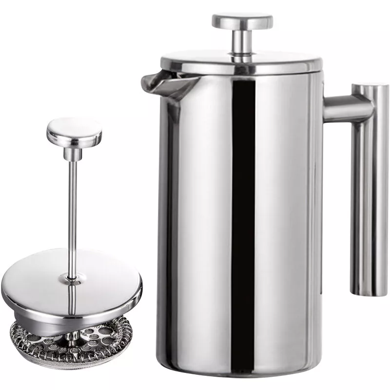 Cafetera De Prensa Francesa De 350 Ml / 800 Ml / 1000 Ml, Cafetera Con Aislamiento De Doble Pared De Acero Inoxidable, Cafetera,350Ml En Oferta Cafetera De Prensa Francesa De 350 Ml / 800 Ml / 1000 Ml