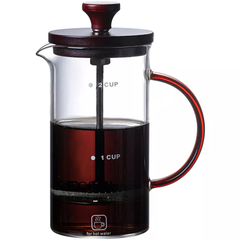 Cafetera de prensa francesa de acero inoxidable de 14 oz