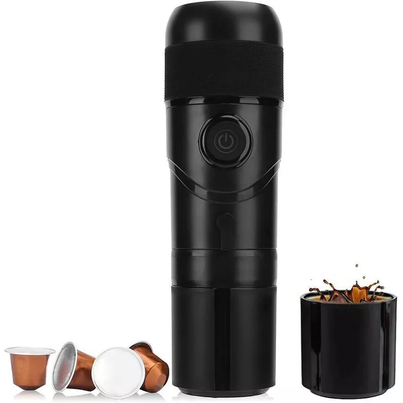 Cafetera Eléctrica, Usb/Encendedor De Cigarrillos, Máquina De Café Portátil Con Autocalentamiento Con Cápsula De Café Reutilizable, Apta Para Coche, En Oferta Cafetera Eléctrica