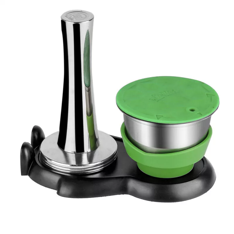 Cápsula de acero inoxidable Juego de base de cápsula de martillo Cápsula de café Accesorio para máquina de café Reutilizable Simple Seguro barato