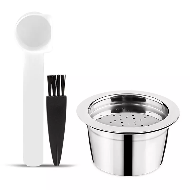 Capsulas de cafe de acero inoxidable Capsulas de cafe recargables con reemplazo de cepillo de cuchara para maquinas K-FEE barato