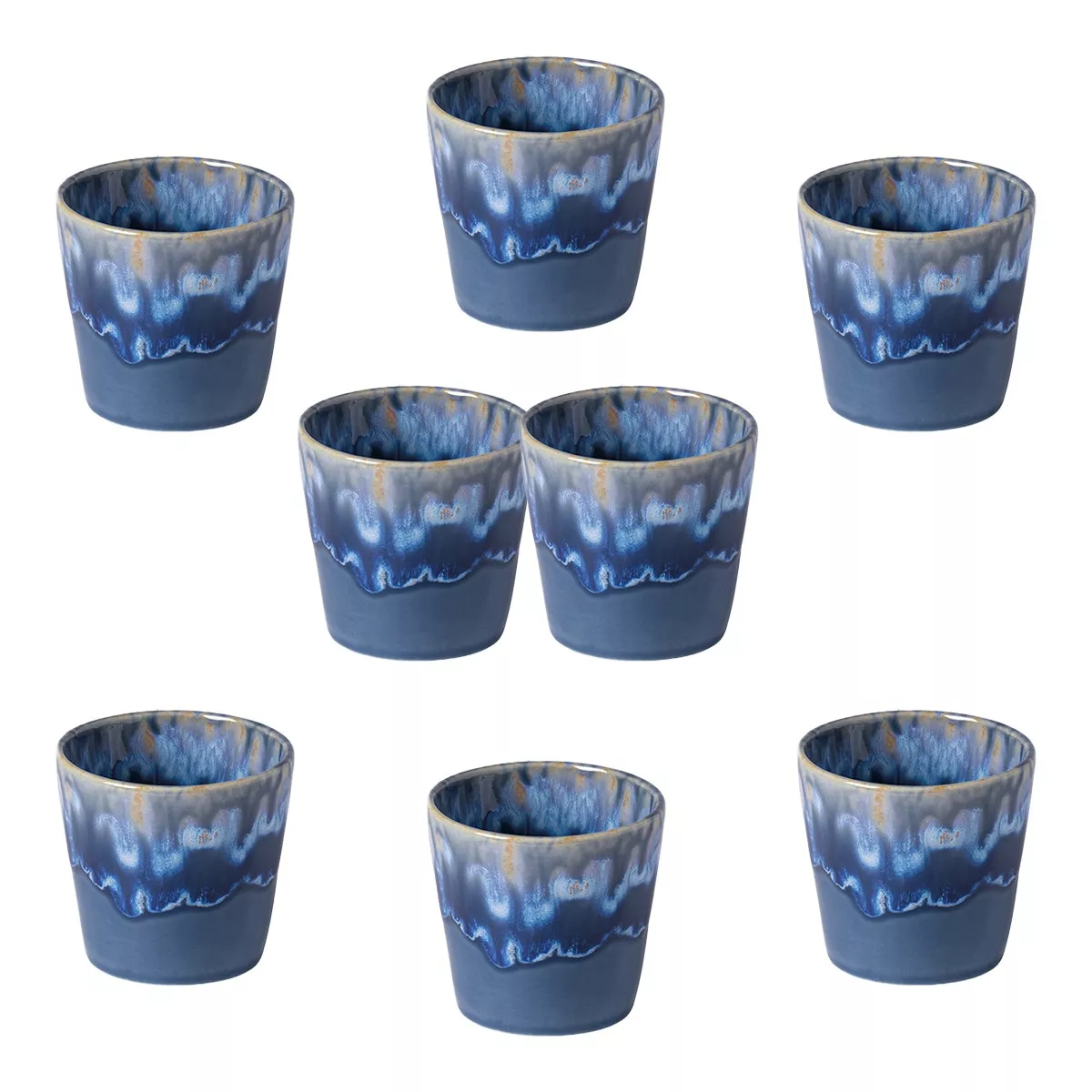 Costa Nova - Set 8 Tazas De Café Lungo Grespresso Azul denim barato