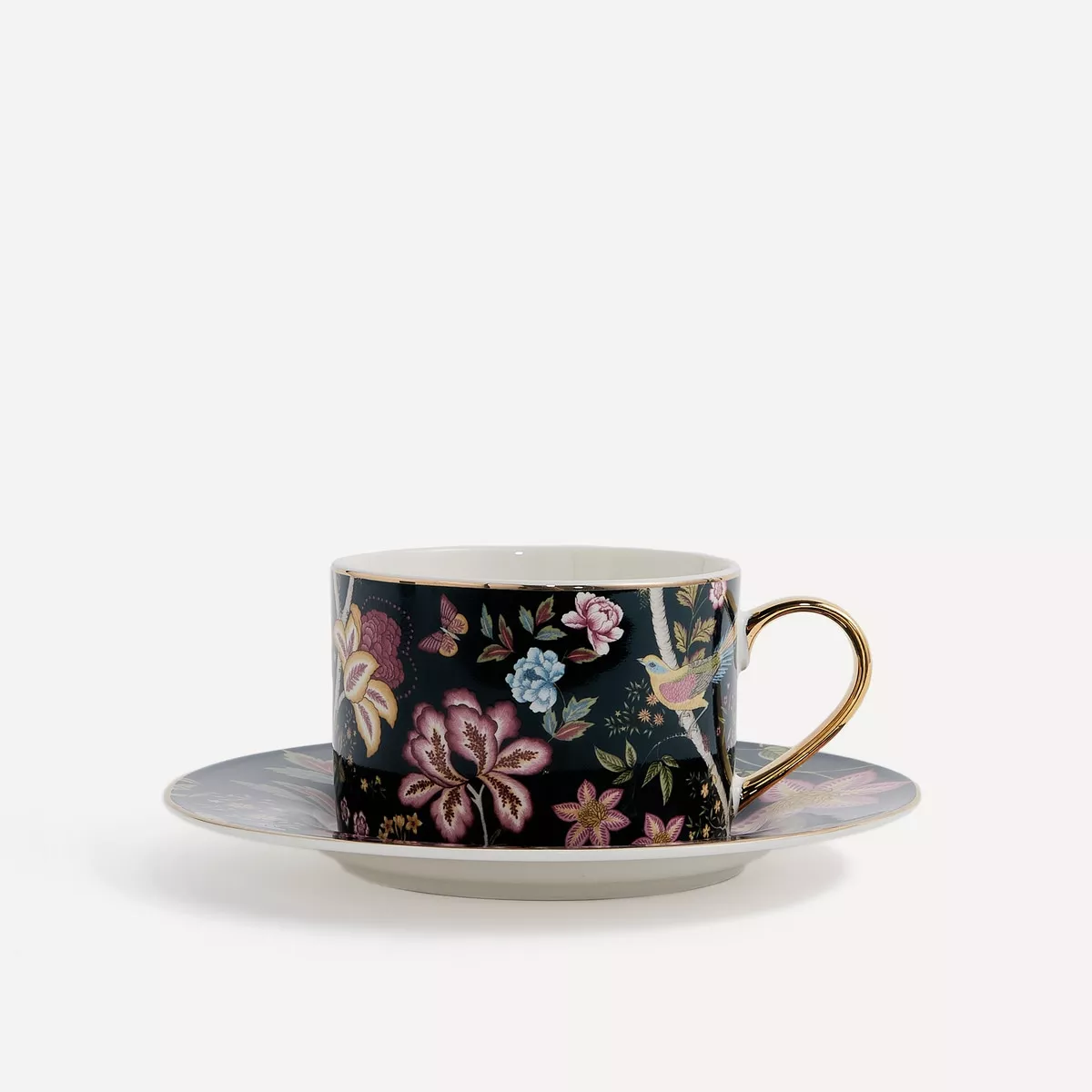 El Corte Inglés - Set 2 Tazas De Té Con Plato Indra Negro barato