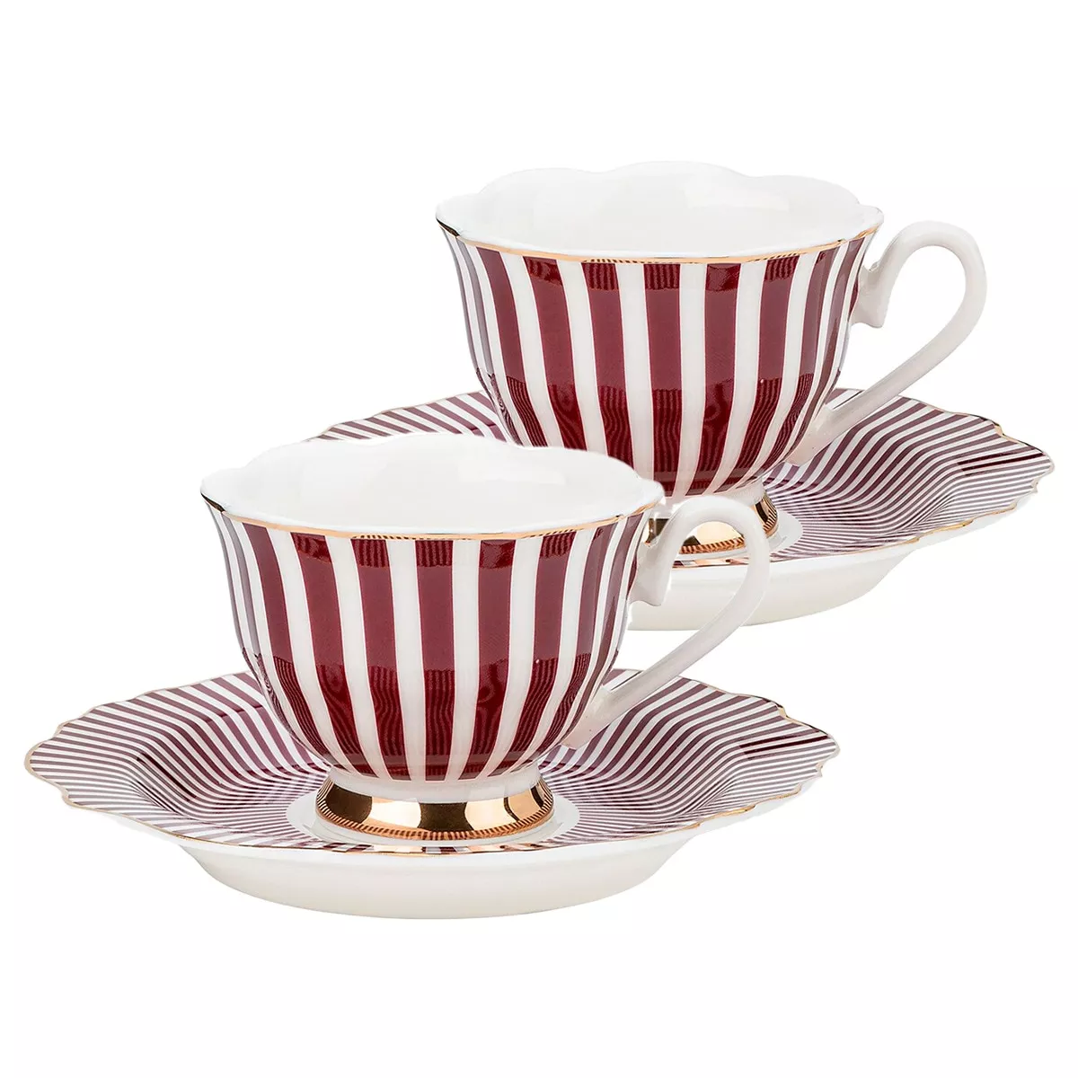 El Corte Inglés - Set De 2 Tazas De Café Con Plato Crane Ciruela barato