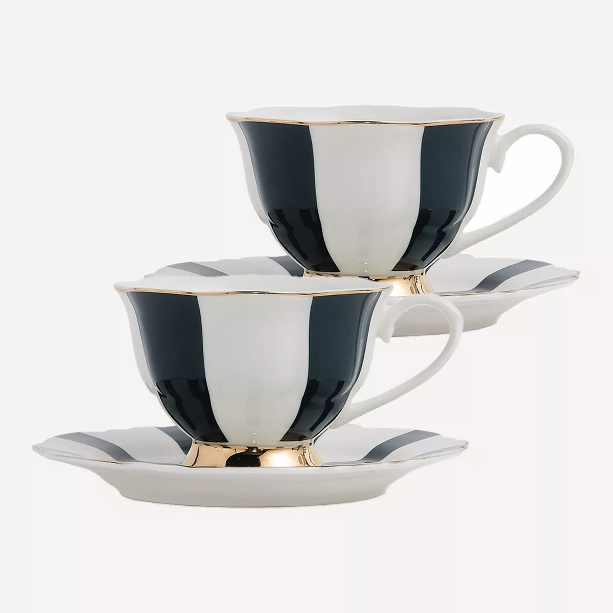 El Corte Inglés - Set De 2 Tazas De Té Con Plato Crane Verde oscuro barato