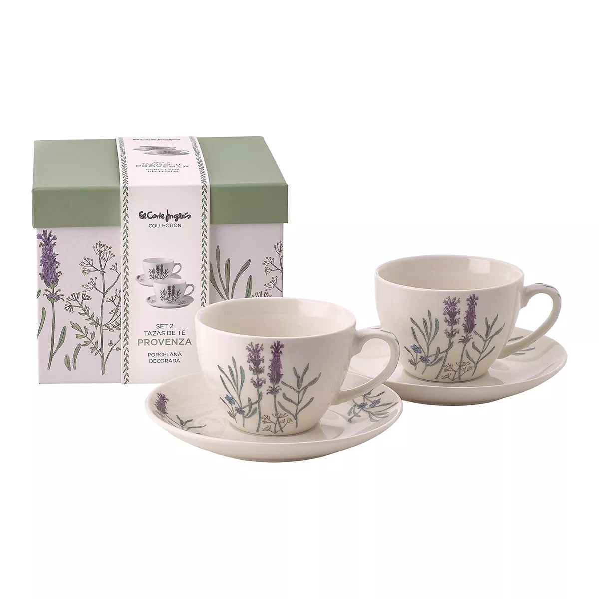 El Corte Inglés - Set De 2 Tazas De Té Con Plato Provenza Multicolor barato