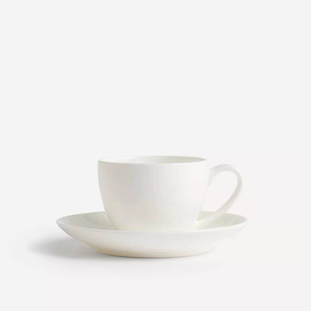 El Corte Inglés - Taza De Café Con Plato Redondo Bone China Essential Blanco barato