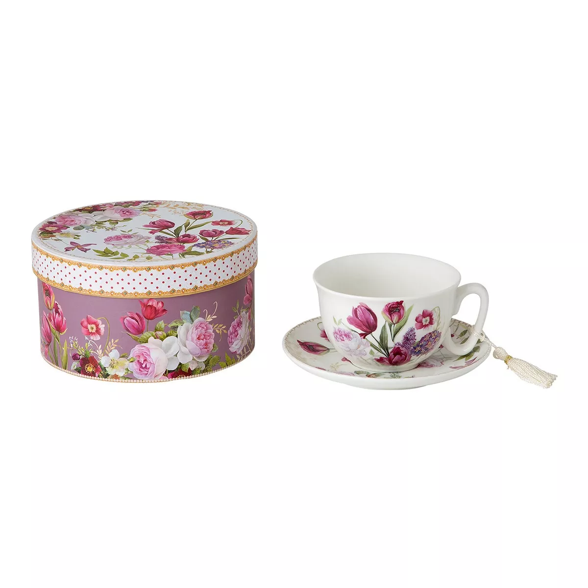El Corte Inglés - Taza De Té Con Plato Flor Rosa barato