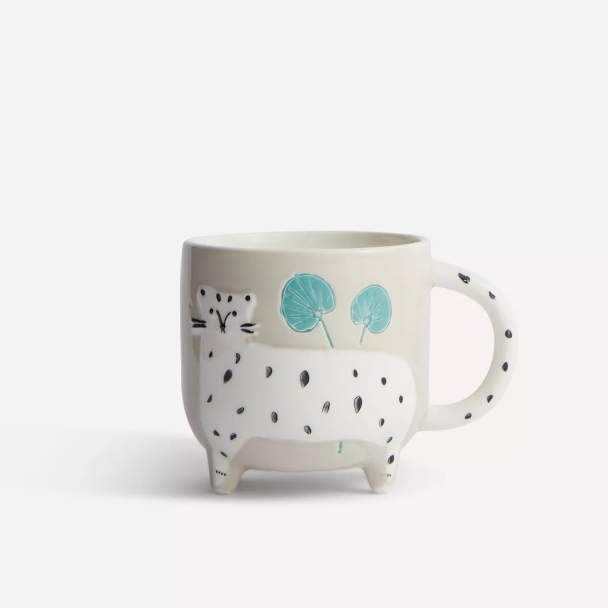 El Corte Inglés - Taza Mug Leopardo Zoo Blanco barato