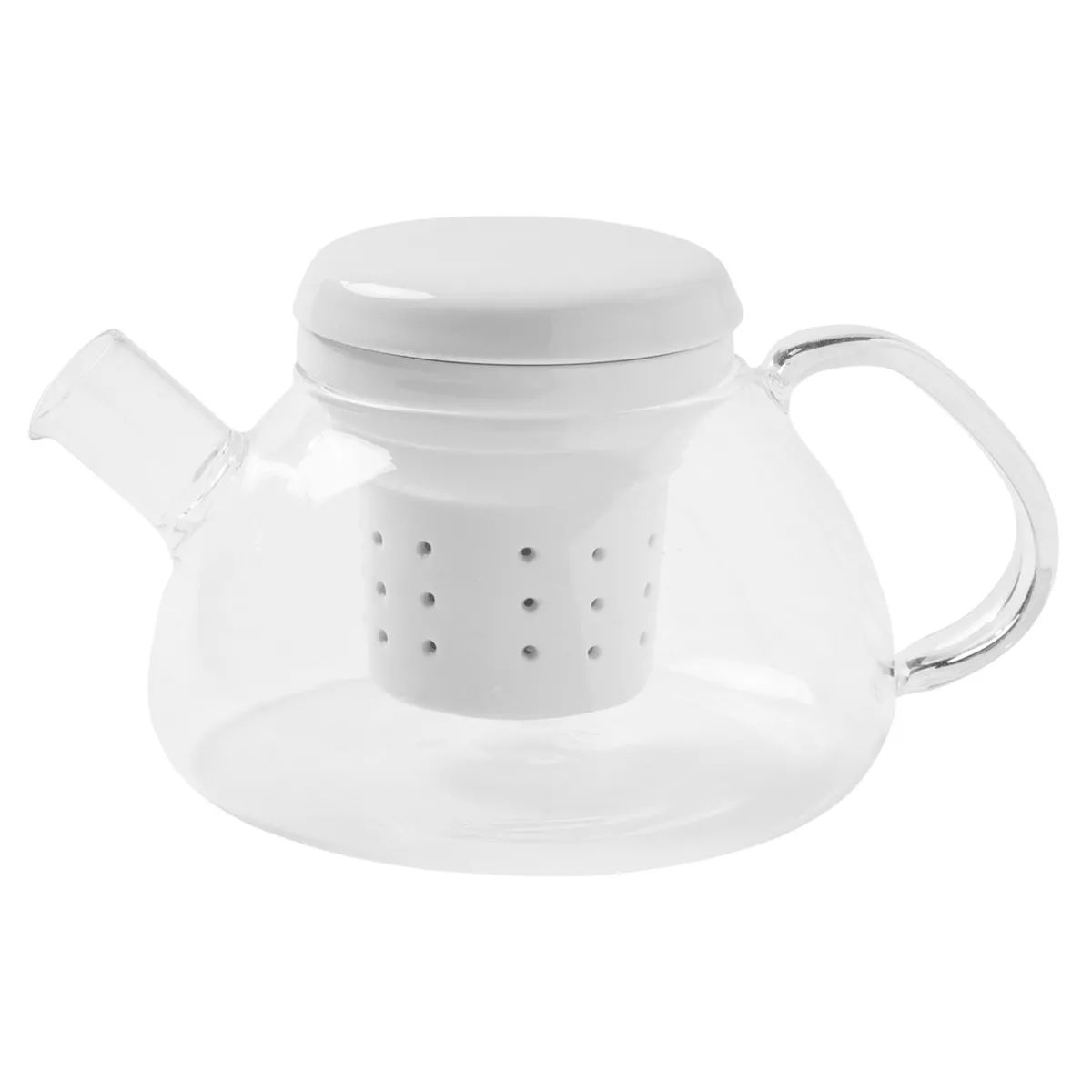 El Corte Inglés - Tetera Con Filtro Borosilicato Blanco barato