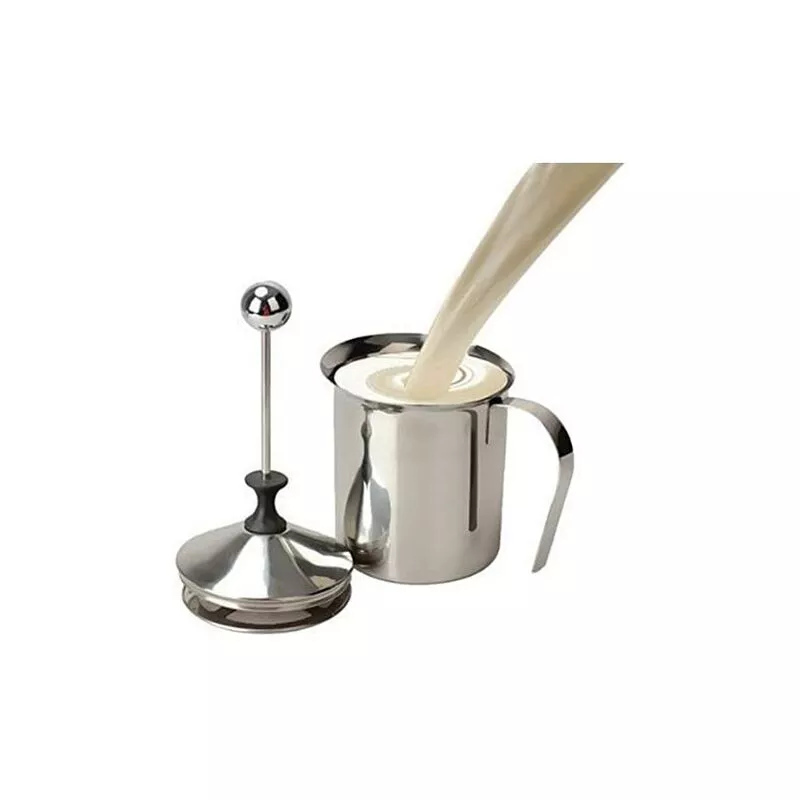 Espumador De Leche De Acero Inoxidable De 400 Ml / Espumador De Leche Capuchino Espuma De Café Doble Bomba (W) En Oferta Espumador De Leche De Acero Inoxidable De 400 Ml / Espumador De Leche Capuchino Espuma De Café Doble Bomba (W) Barato
