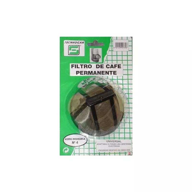 Filtro Cafe Permanente Met.al - Tecnhogar barato