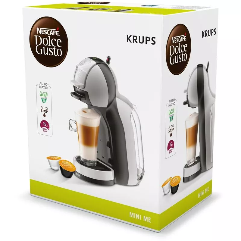 Krups Piccolo Kp100B - Cafetera Nestlé Dolce Gusto De 15 Bares De Presión Y 1500 W De Potencia Con Depósito De 0.6 L, Color Negro (Antracita) En Oferta Krups Piccolo Kp100B - Cafetera Nestlé Dolce Gusto De 15 Bares De Presión Y 1500 W De Potencia Con Depósito De 0.6 L