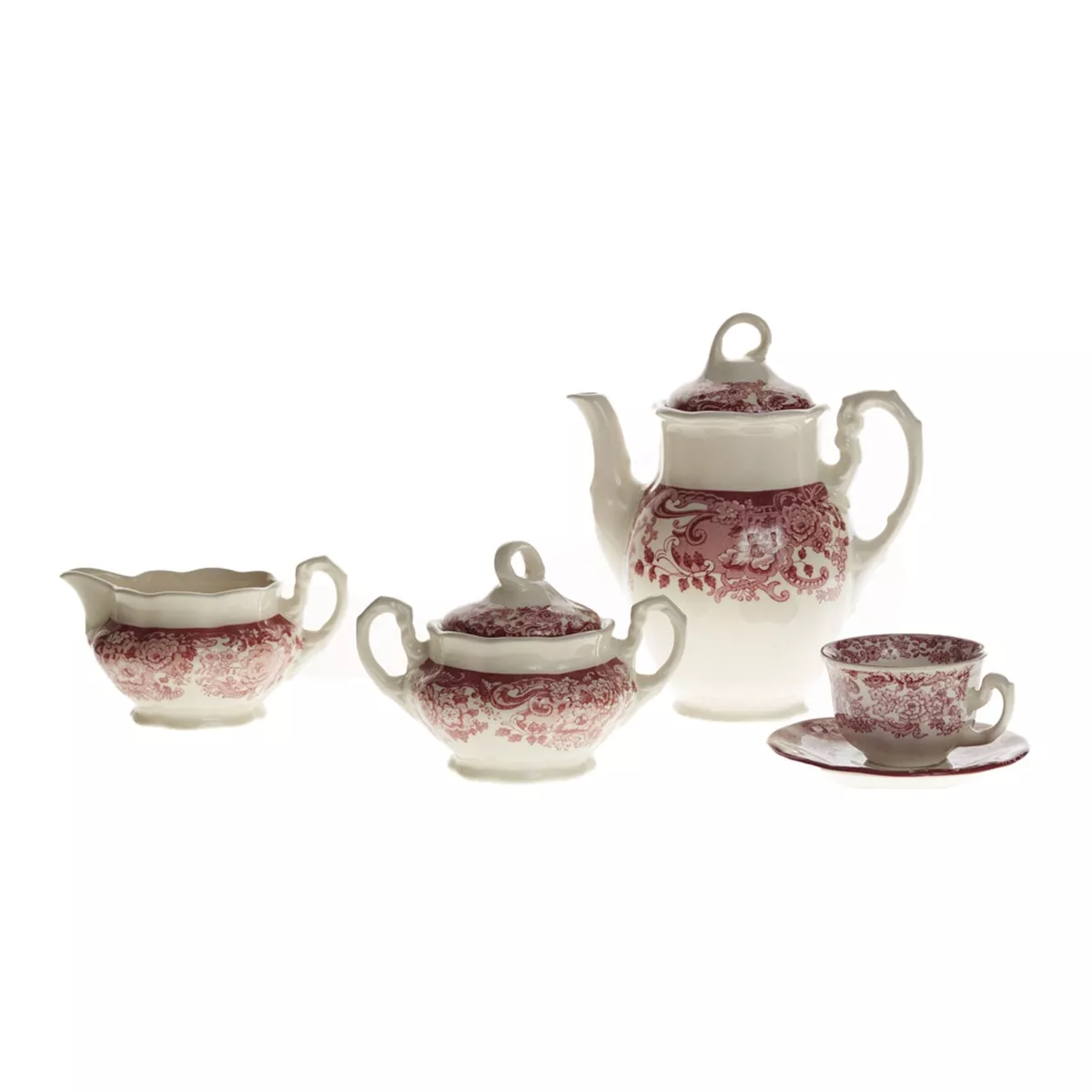 La Cartuja De Sevilla - Juego De Café De 27 Piezas 202 Rosa Rosa barato