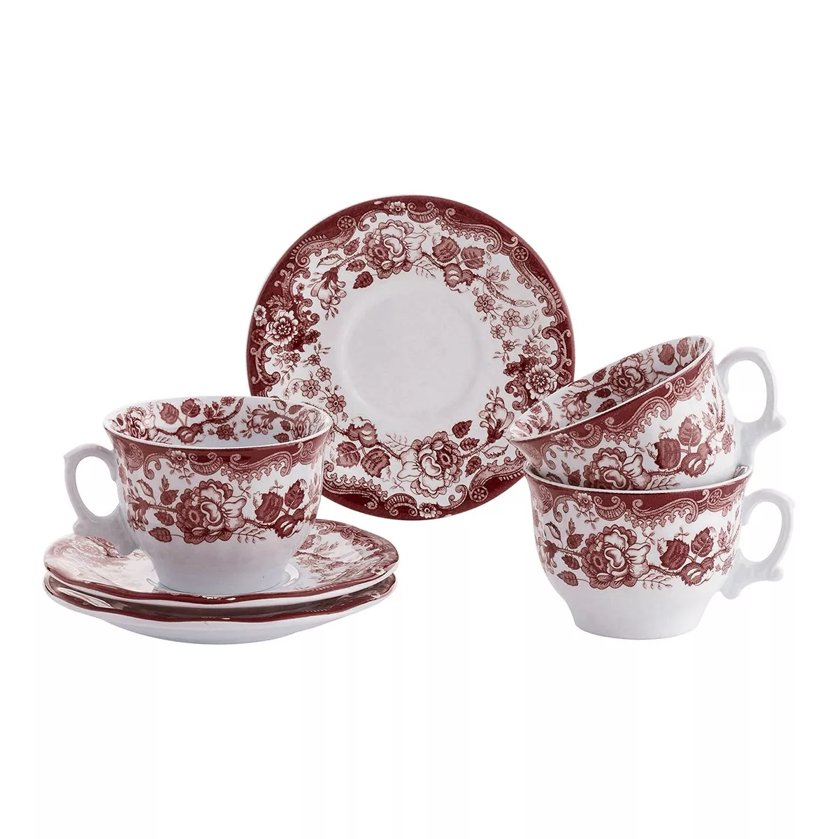 La Cartuja De Sevilla - Juego De Desayuno De 12 Piezas 202 Rosa Rosa barato