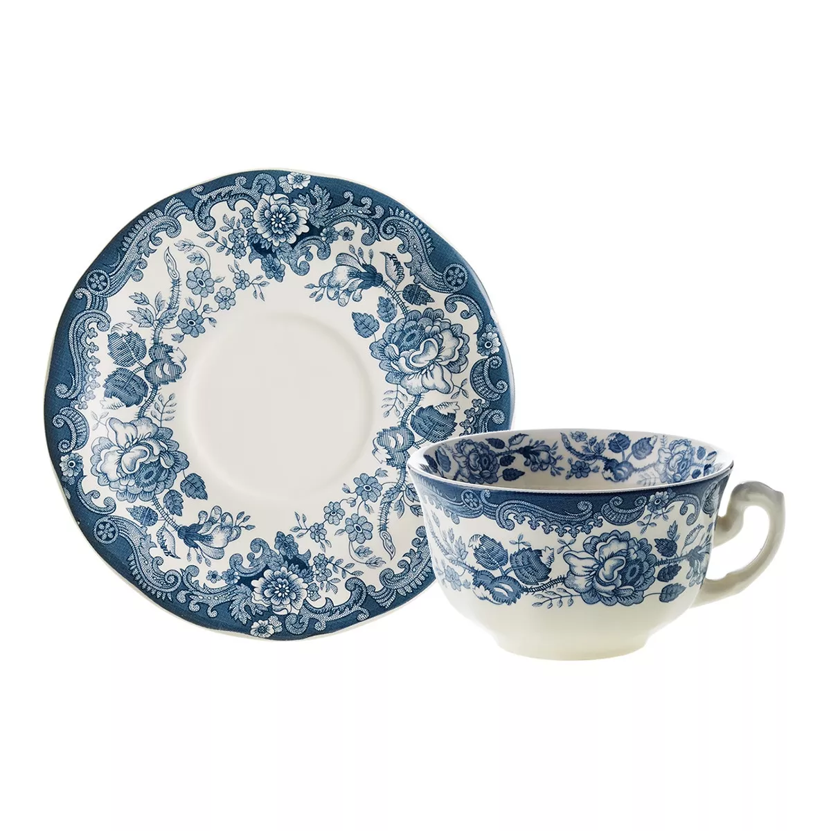 La Cartuja De Sevilla - Taza De Té Con Plato Ceilán Azul barato