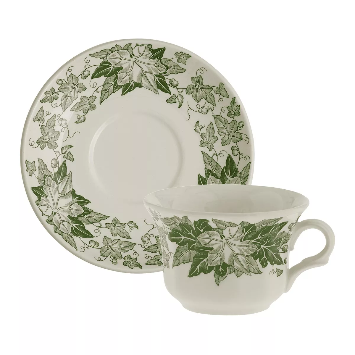 La Cartuja De Sevilla - Taza De Té Con Plato Ochavada Yedra Verde barato
