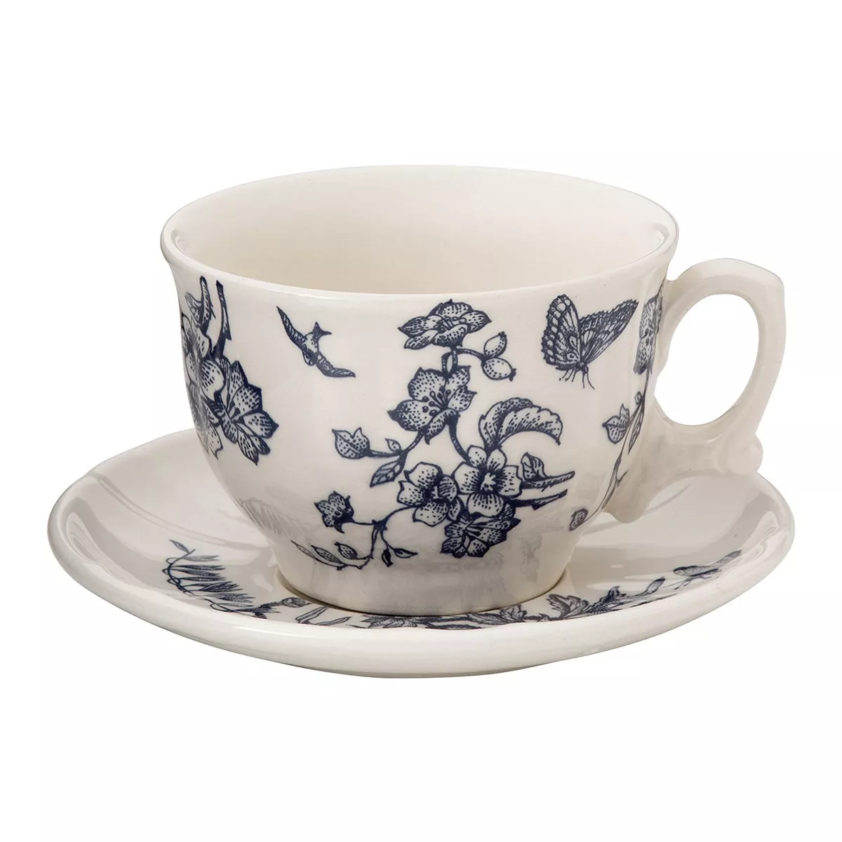 La Cartuja De Sevilla - Taza De Té Con Plato Primavera Azul barato