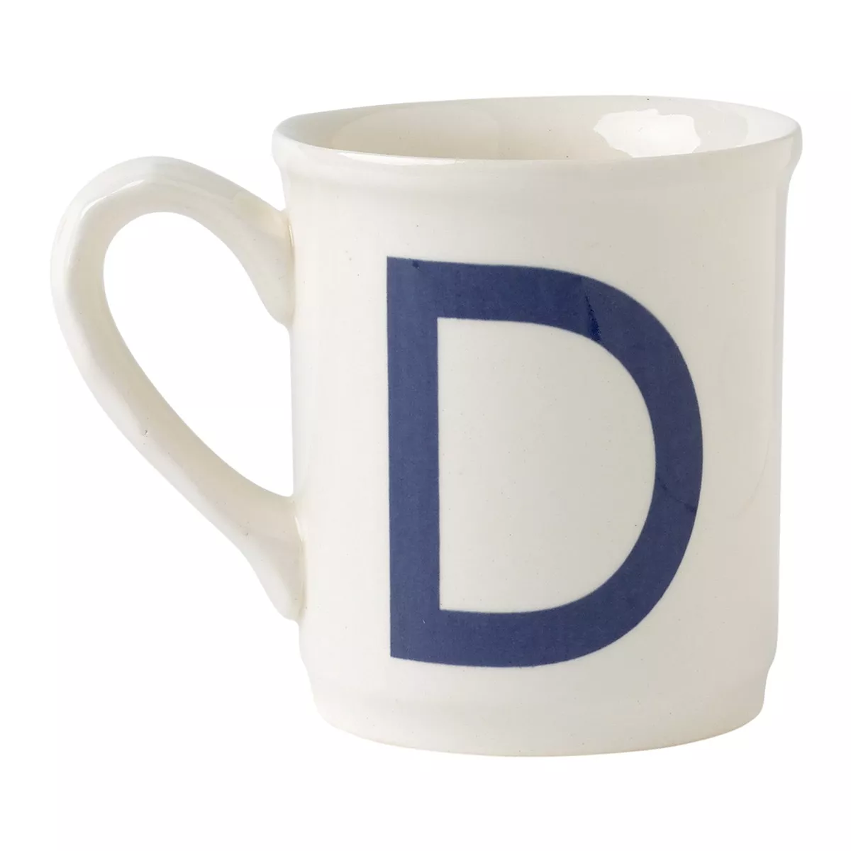 La Cartuja De Sevilla - Taza Mug Alfabeto 'D' Blanco / Azul barato
