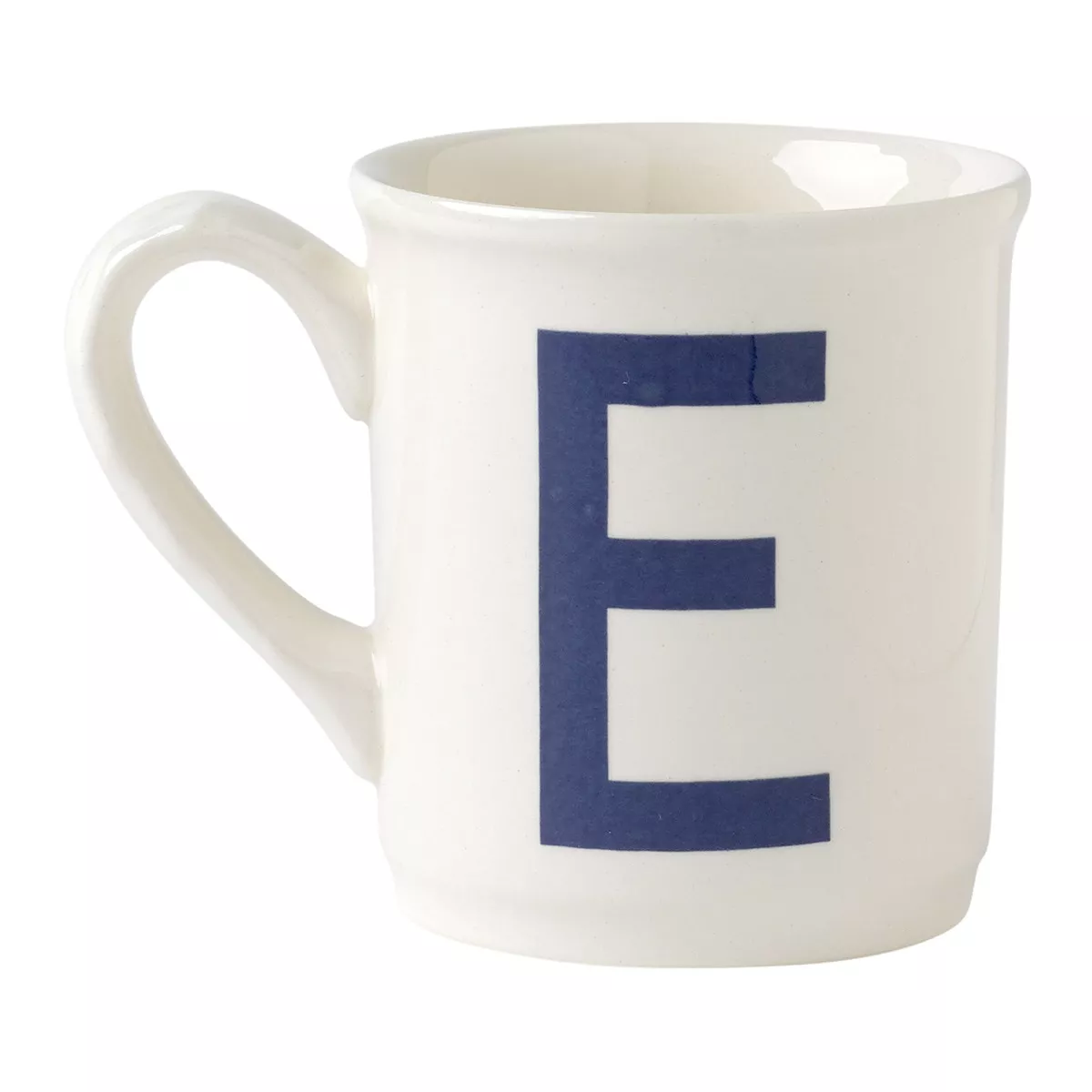 La Cartuja De Sevilla - Taza Mug Alfabeto 'E' Blanco / Azul barato