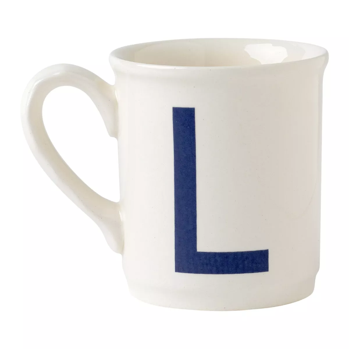 La Cartuja De Sevilla - Taza Mug Alfabeto 'L' Blanco / Azul barato