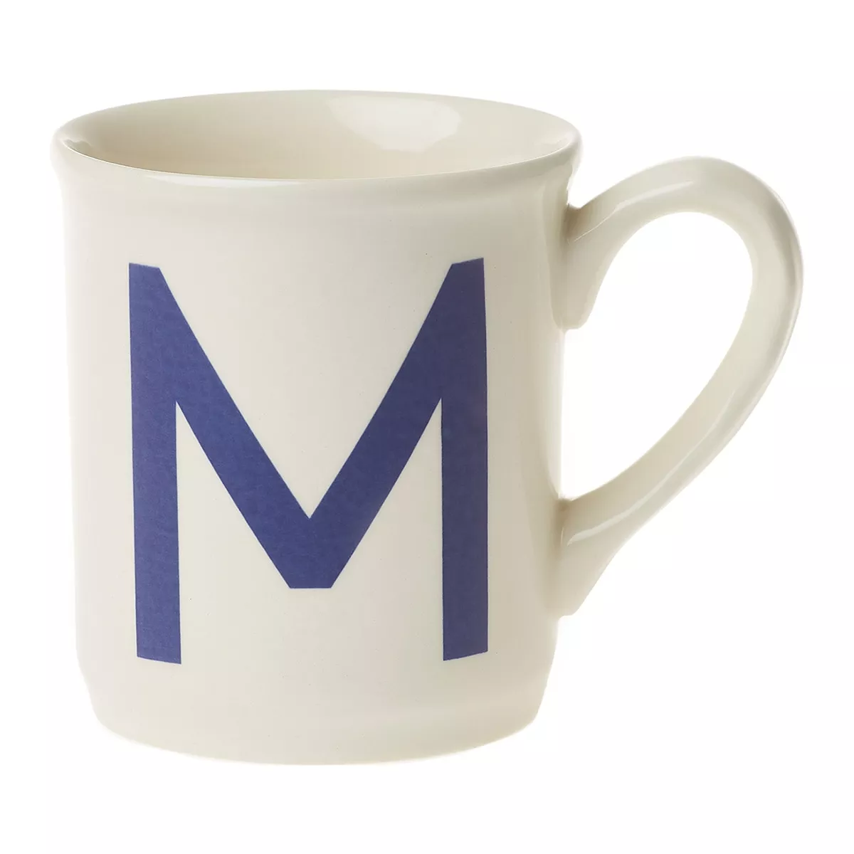 La Cartuja De Sevilla - Taza Mug Alfabeto 'M' Blanco / Azul barato