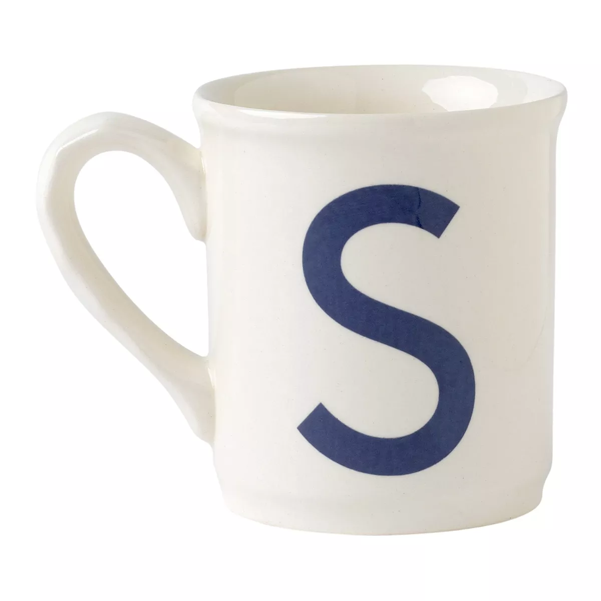 La Cartuja De Sevilla - Taza Mug Alfabeto 'S' Blanco / Azul barato