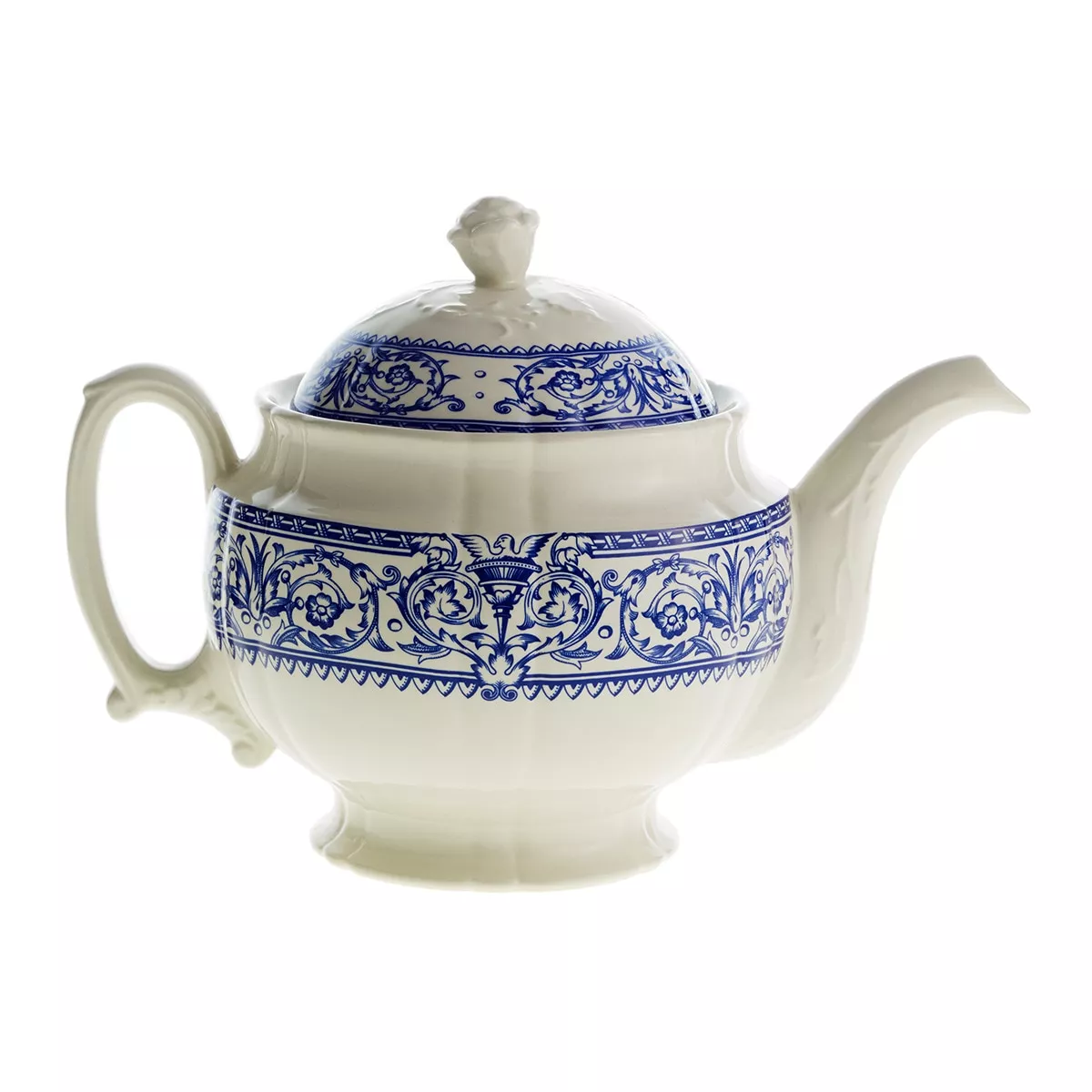 La Cartuja De Sevilla - Tetera Imperio 150 Aniversario Azul barato