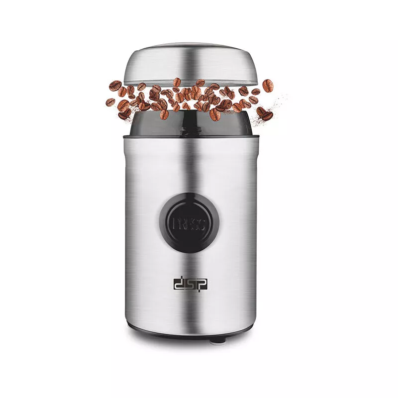 Máquina de café doméstica en polvo eléctrica pequeña semiautomática gris plata 200w barato