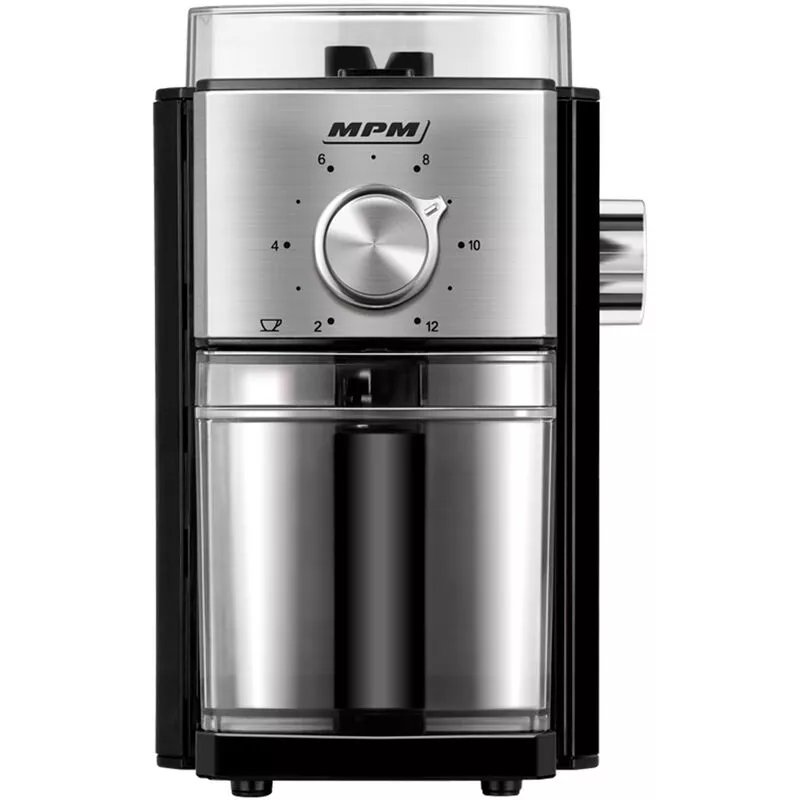 Molinillo Café Profesional Eléctrico Sistema Muelas De Acero 17 Niveles Molido, Depósito 350Gr 150W Negro - Mpm En Oferta Molinillo Café Profesional Eléctrico Sistema Muelas De Acero 17 Niveles Molido