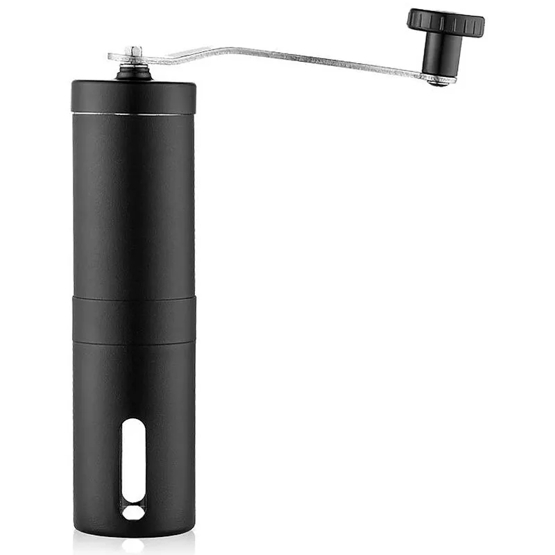Molinillo de café manual Molinillo de café de mano portátil con ajuste ajustable Molinillo de cerámica cónico Molinillo de café de acero inoxidable barato