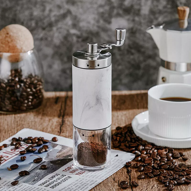 Molinillo de café portátil con manivela