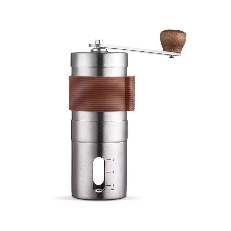 Molinillo de café portátil de manivela de acero inoxidable