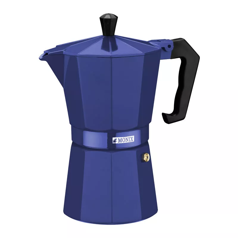 Monix - Cafetera Aluminio Azul En Oferta Monix - Cafetera Aluminio Azul Barato