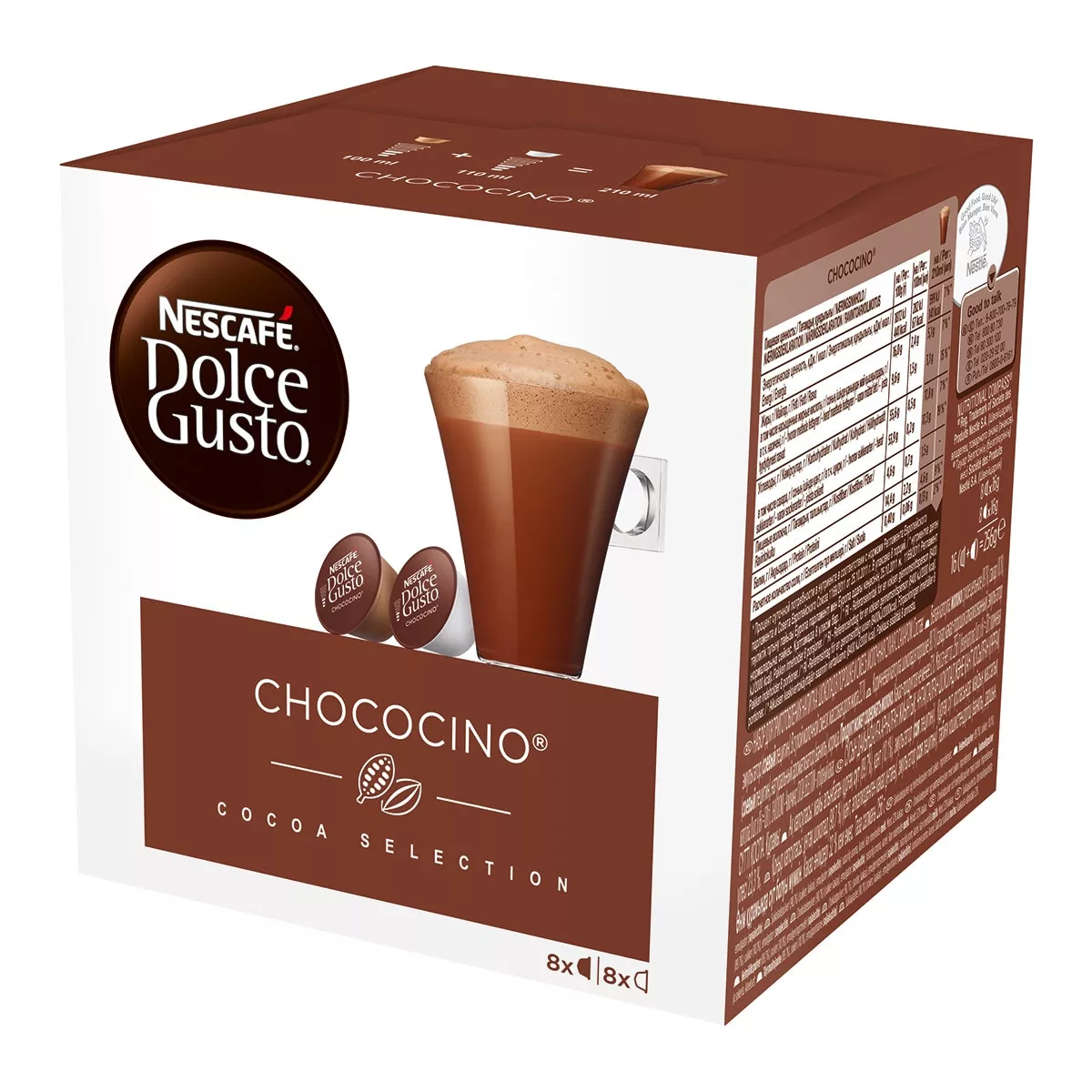 Nescafé Dolce Gusto - Estuche 8 Unidades De Cacao + 8 Leche NESCAFE DOLCE GUSTO Chococino Chocolate A La Taza En Cápsulas barato