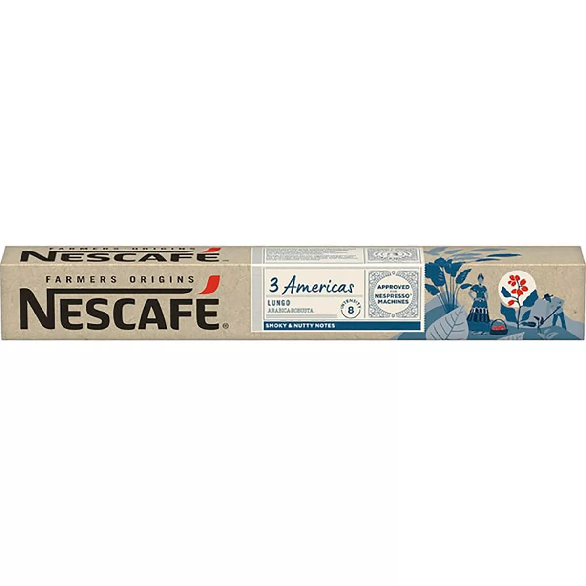 Nescafé - Estuche 10 Cápsulas NESCAFE Farmers Origins 3 Américas Café Lungo Arábica Robusta Intensidad 8 Compatibles Con Máquinas Nespresso barato