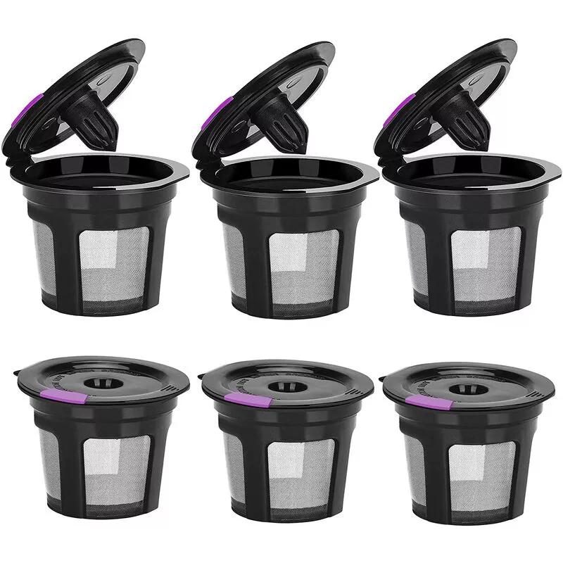 Paquete de 6 tazas K reutilizables para Keurig