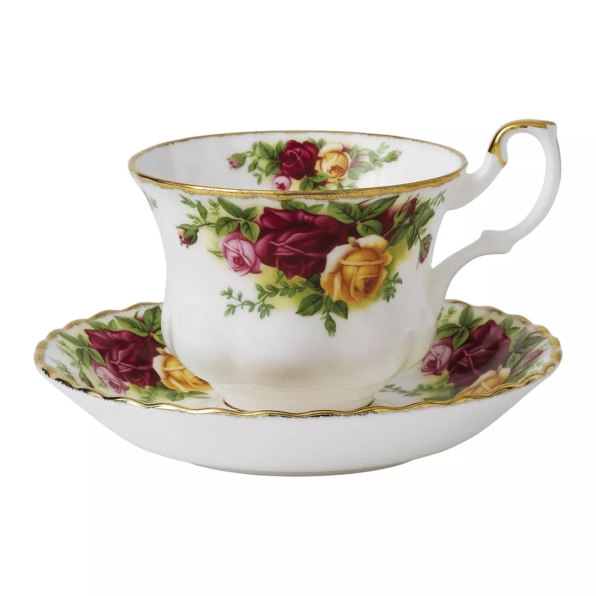 Royal Albert - Taza De Té Con Plato Old Country Roses Multicolor En Oferta Royal Albert - Taza De Té Con Plato Old Country Roses Multicolor Barato