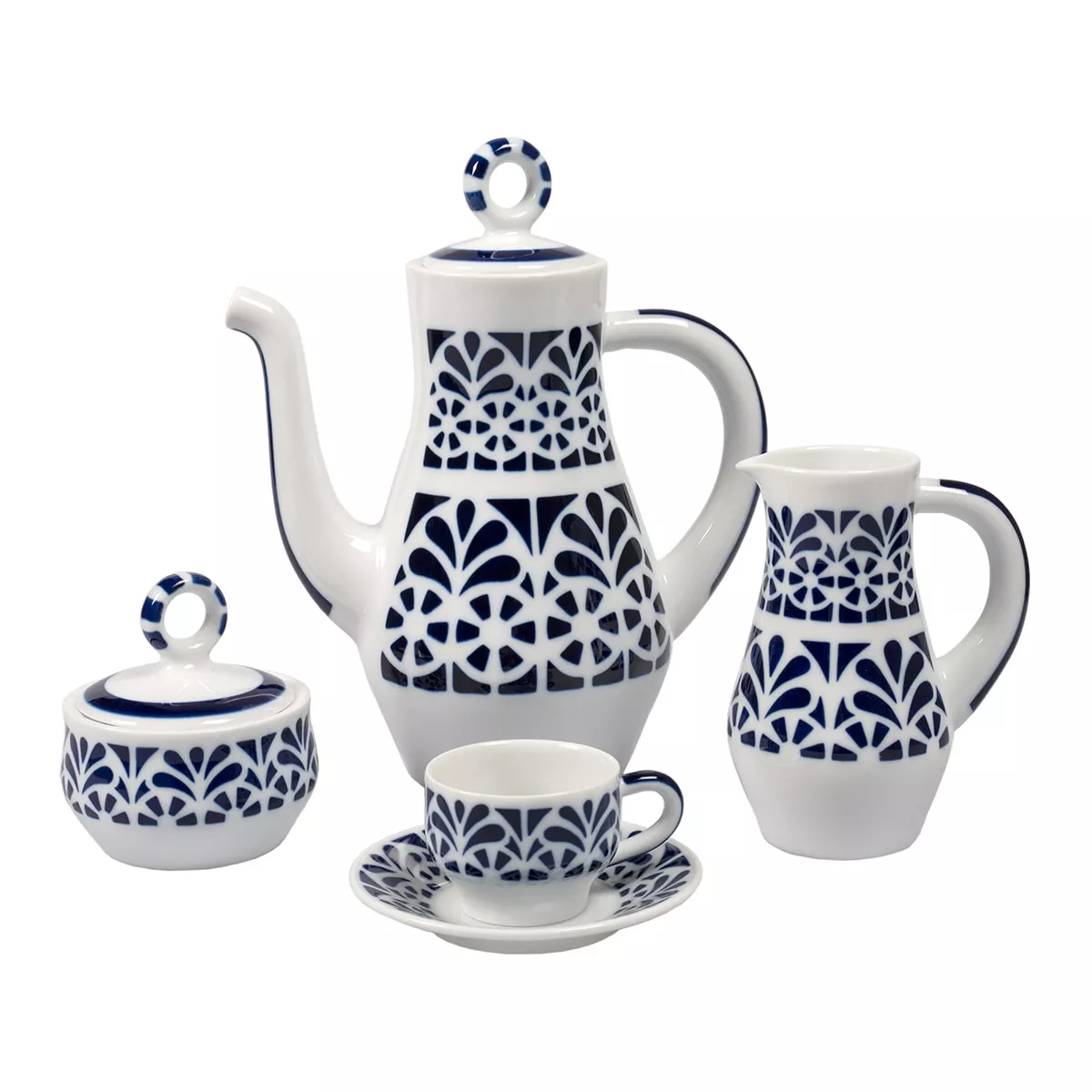 Sargadelos - Juego De Café 12 Servicios Galerías 2 Azul barato