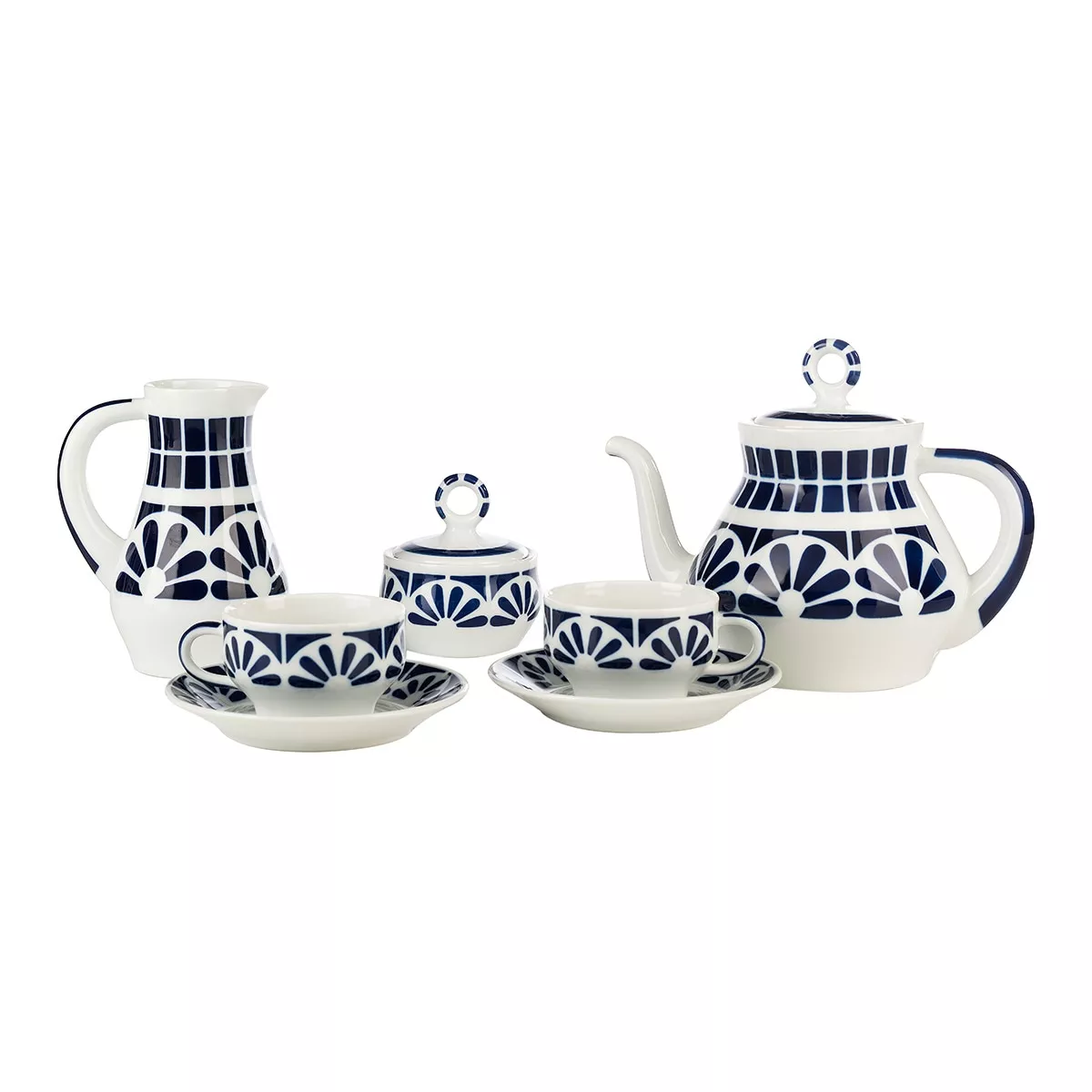 Sargadelos - Juego De Té 12 Servicios Galerías 2 Azul barato