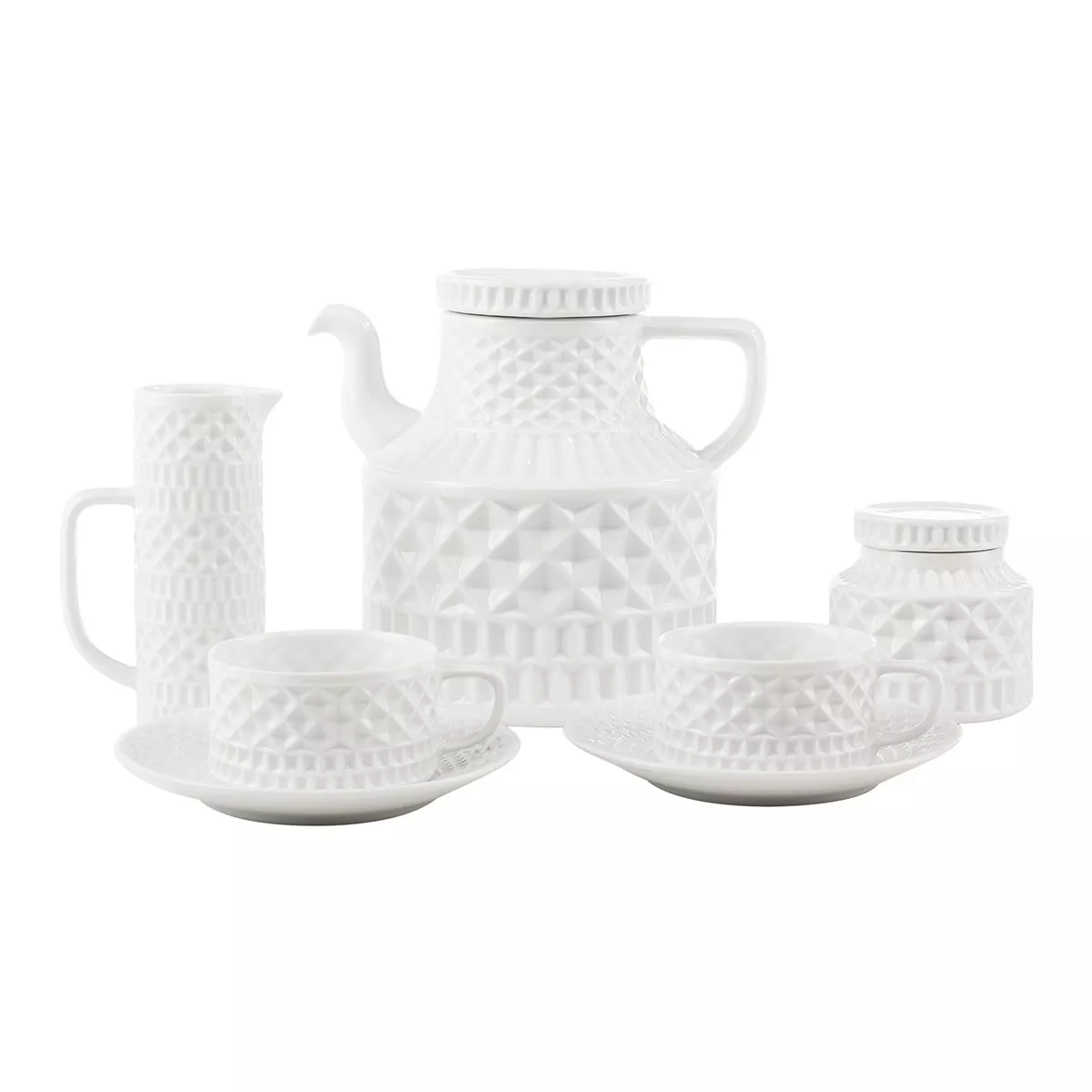 Sargadelos - Juego De Té 12 Servicios Portomarínico Blanco barato