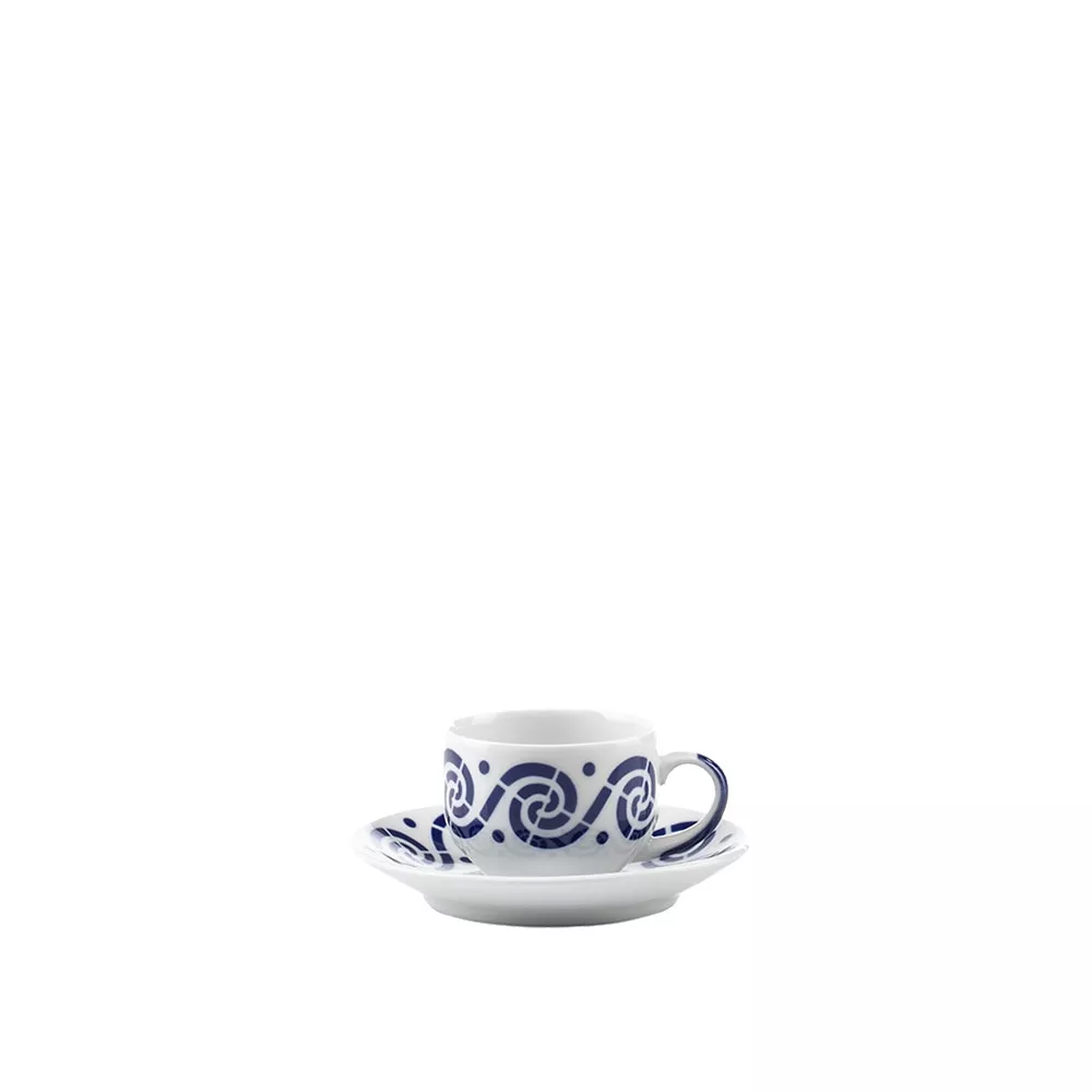 Sargadelos - Taza De Café Con Plato Espiroide Azul barato