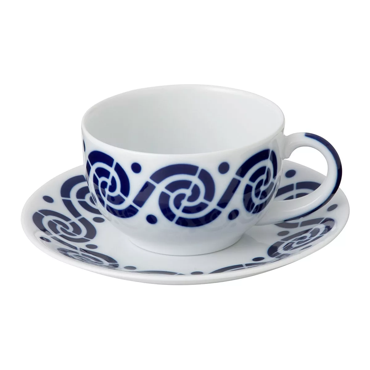 Sargadelos - Taza De Desayuno Con Plato Espiroide Azul barato